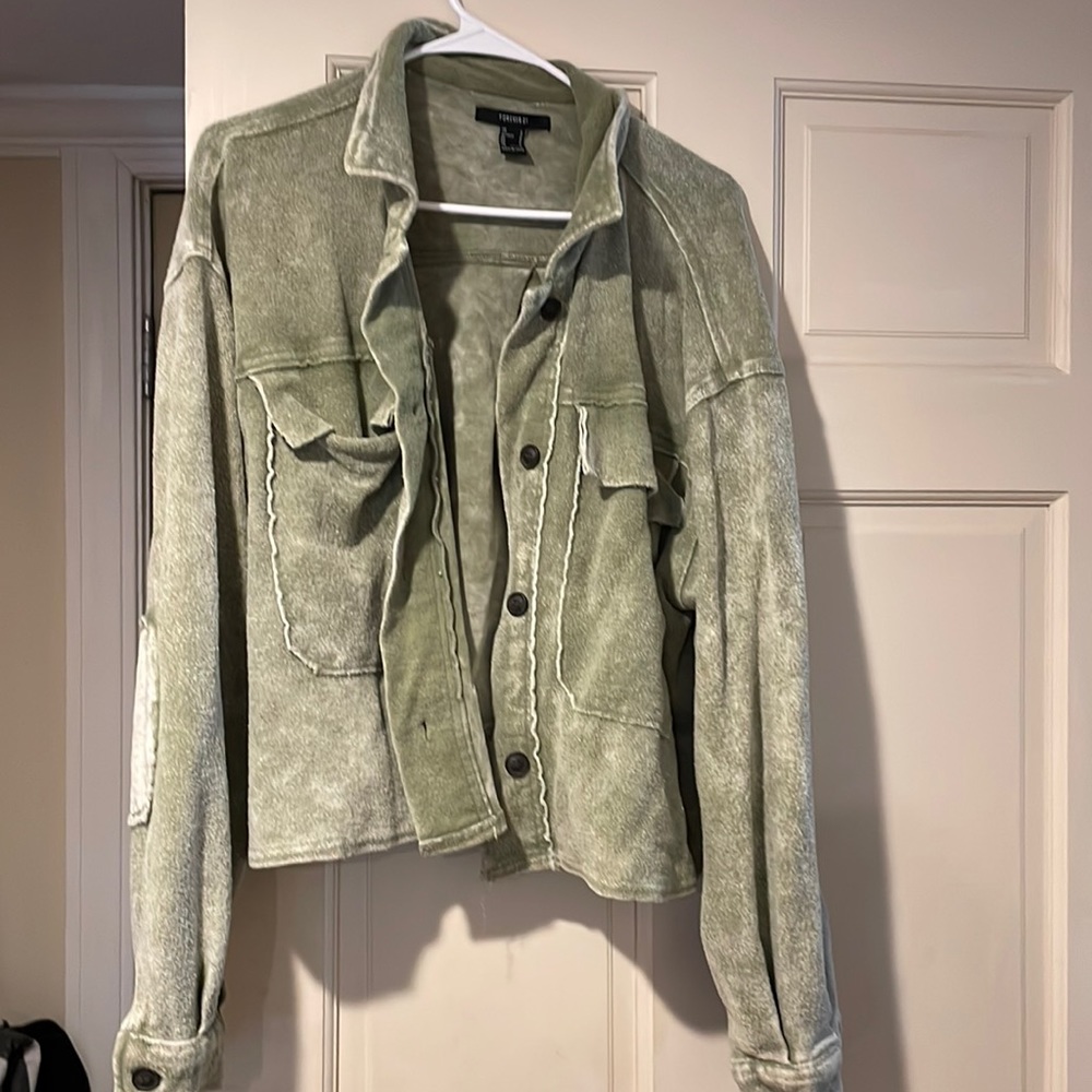 Forever 21 cropped shacket